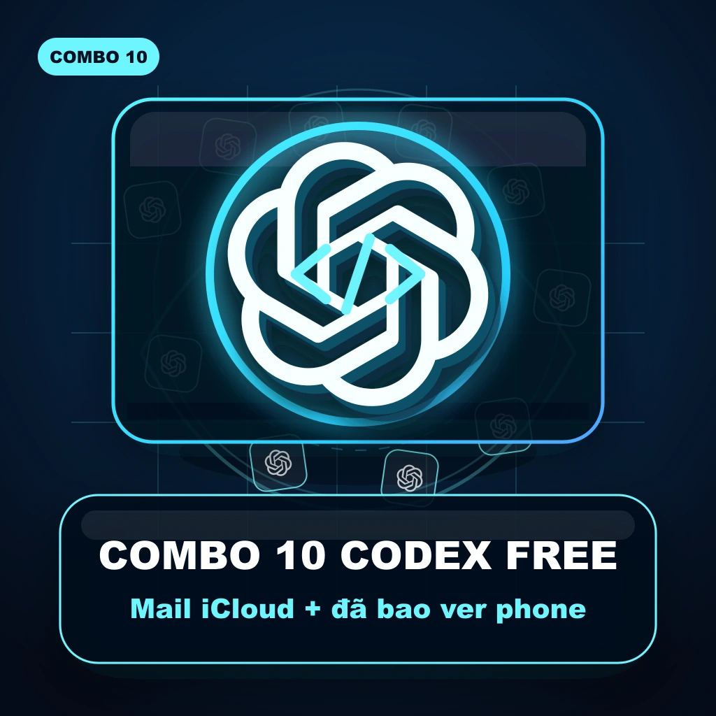 Combo 10 Codex Free hàng mail iCloud đã bao ver phone