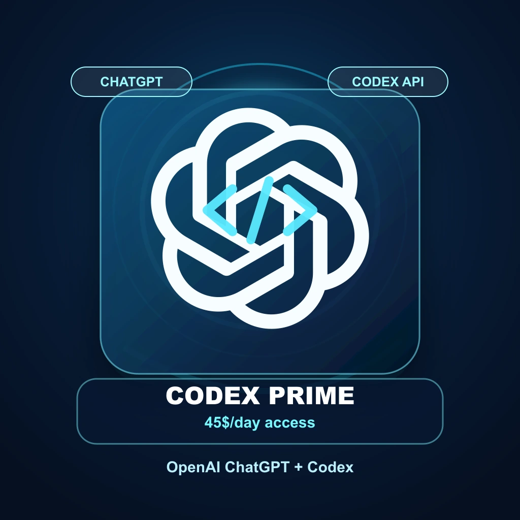 Codex Prime ChatGPT Codex API 45$