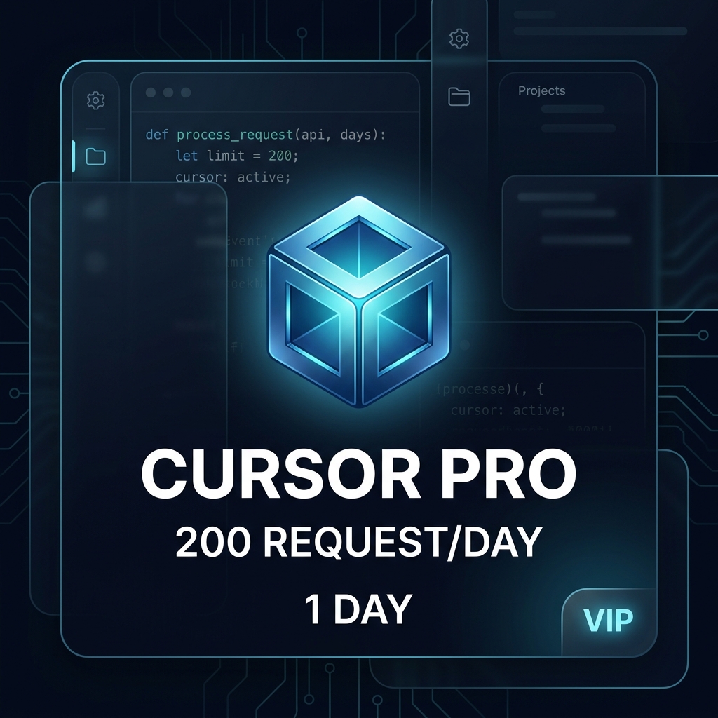 Cursor Pro 200 request 1 ngày