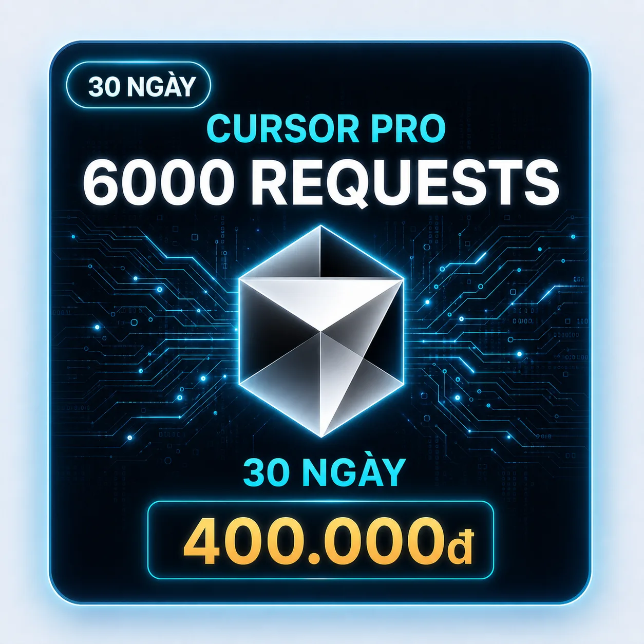 Cursor Pro 6000 request 30 ngày