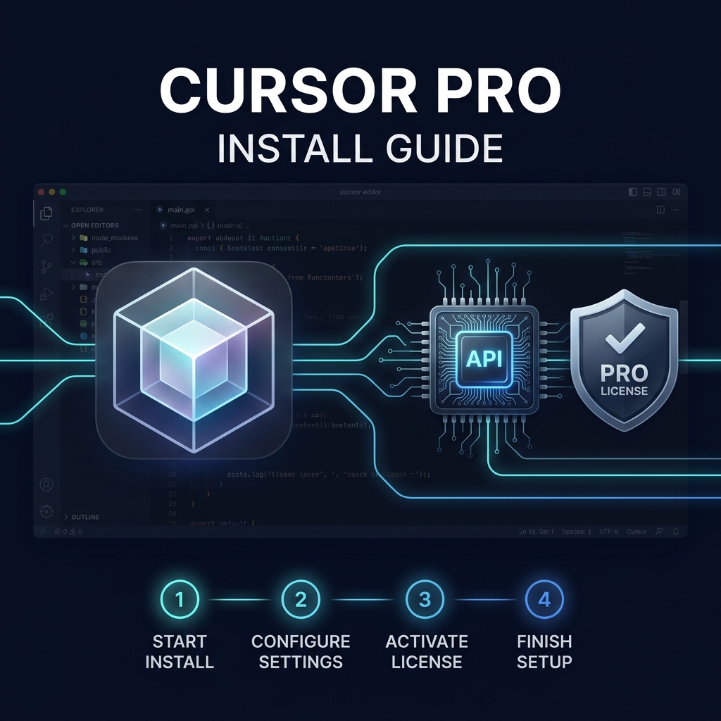 Cursor Pro Install Guide premium illustration