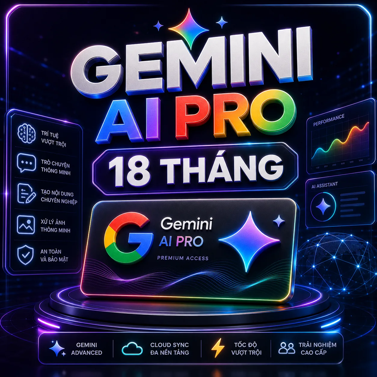 Gemini AI Pro 18 tháng