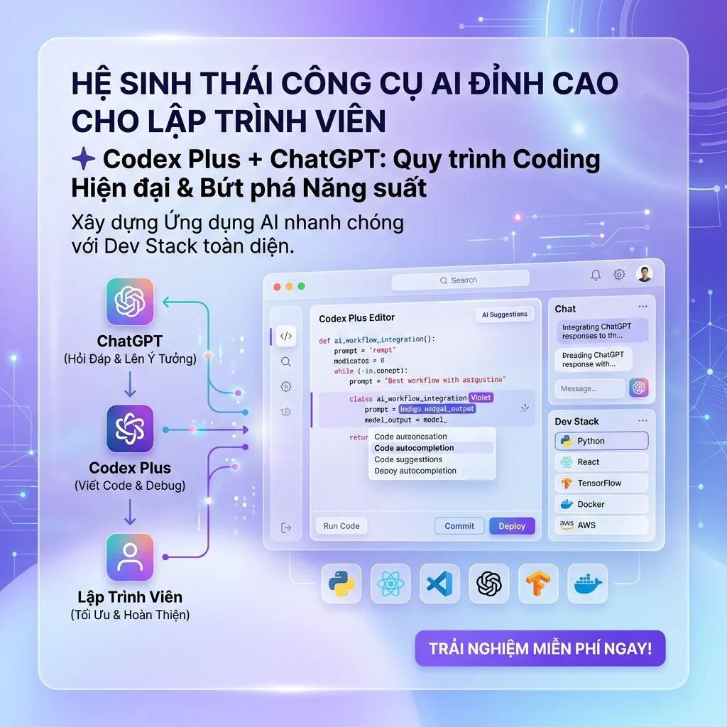 Codex Plus kết hợp ChatGPT workflow